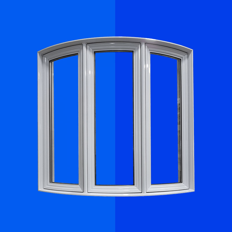 پنجره دوجداره خم UPVC با بهترین قیمت | هوم وین